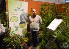 Alex Hermans van Heyeveld, een kweker die zijn product in overgrote meerderheid verkoopt aan collega-kwekers, die er dan weer een volgroeid product van maken.